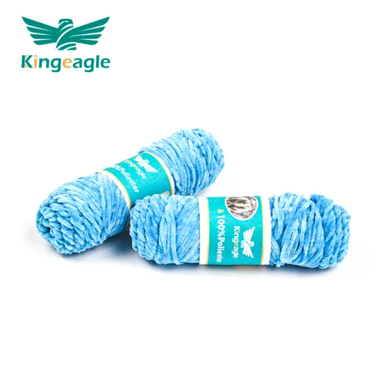 Kingeagle Hot Sale 100 % polyester velours fil chenille gros fil chenille pour chandail tapis