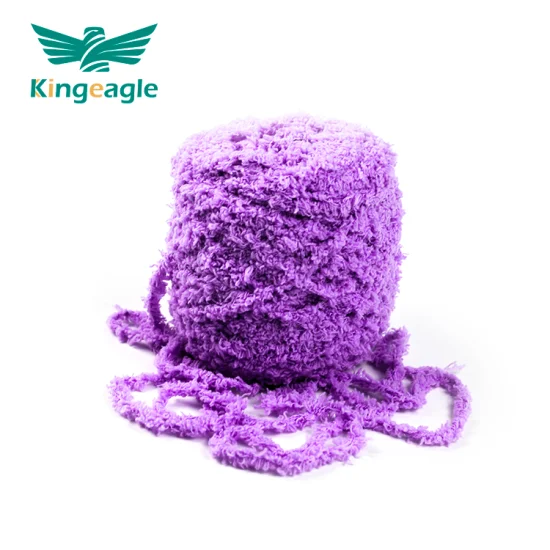 Kingeagle 100% polyester fil microfibre fil de fourrure fantaisie